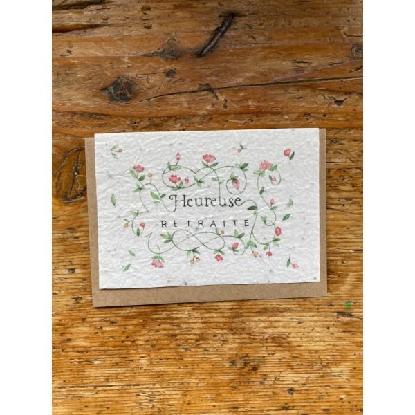 HEUREUSE RETRAITE CARTE A PLANTER