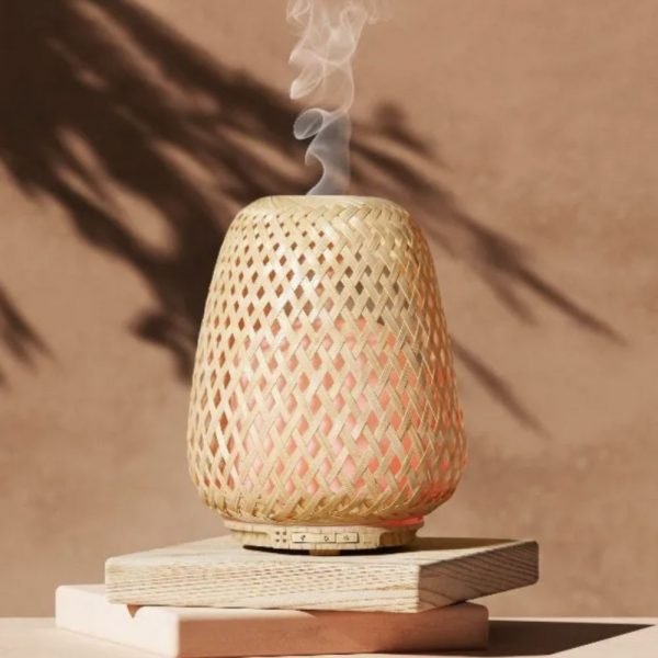 DIFFUSEUR D'HUILE ESSENTIELLE EN BAMBOU TRESSÉ - OLAKI