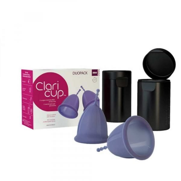 DUOPACK COUPES MENSTRUELLES CLARICUP ANTIMICROBIENNES