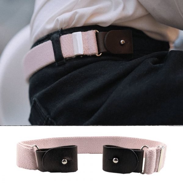 CEINTURE ROSE CLAIR SANS BOUCLE ENFANT