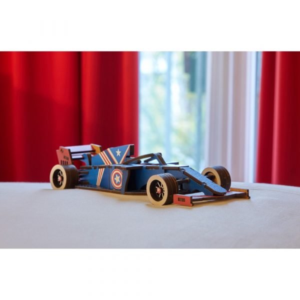 FORMULE 1 EN BOIS - BLEUE