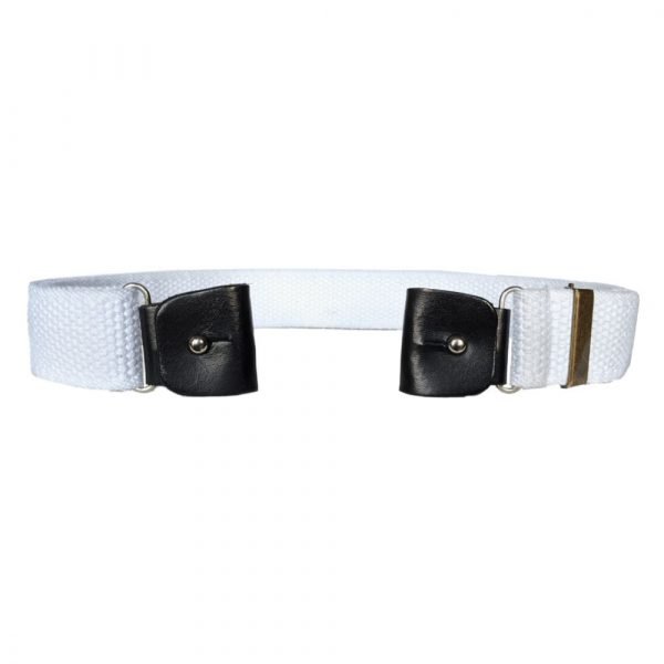 CEINTURE BLANC SANS BOUCLE ADULTE