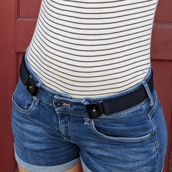 CEINTURE BLEU NUIT SANS BOUCLE ADULTE