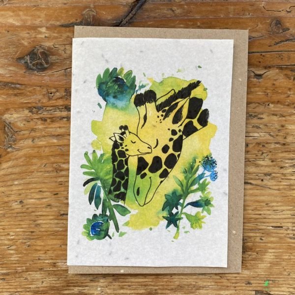 GIRAFES CARTE À PLANTER