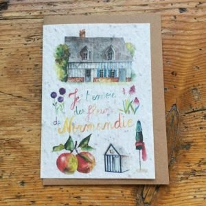 DES FLEURS DE NORMANDIE CARTE À PLANTER