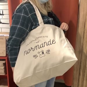 SAC LA FEMME PARFAITE EST NORMANDE - BEIGE