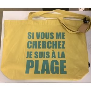 SAC COTON À LA PLAGE