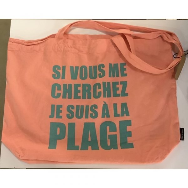 SAC COTON À LA PLAGE