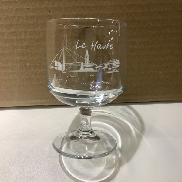 6 VERRES A PIED EMPILABLE - VISUEL PONT