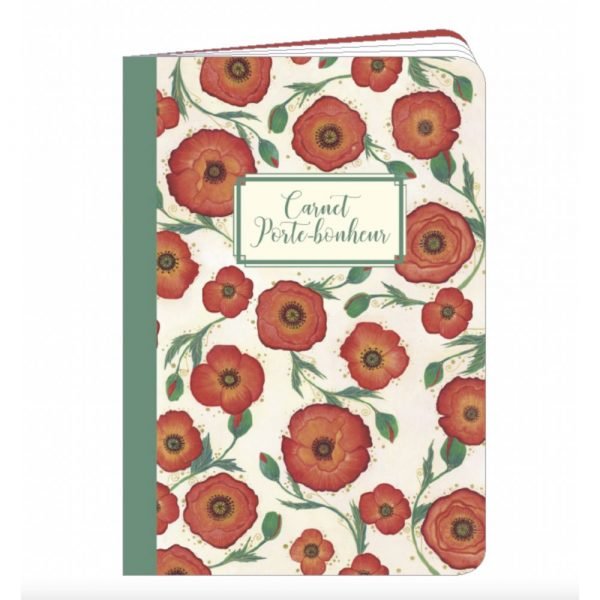 CARNET 10.5X15 COQUELICOTS