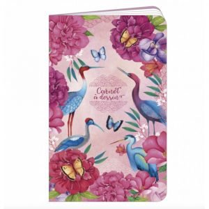 CARNET DE DESSIN 11X18 LES PIVOINES