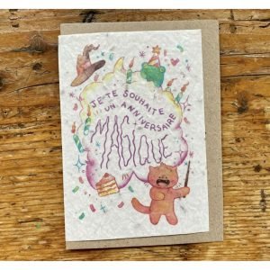 JOYEUX ANNIVERSAIRE MAGIQUE CARTE A PLANTER