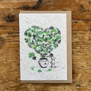 COEUR DE TREFLES CARTE A PLANTER