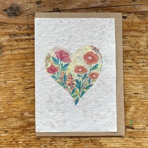 COEUR DE COQUELICOTS CARTE A PLANTER