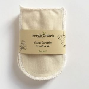 GANTS LAVABLES COTON BIO (x5)