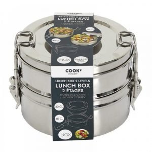 LUNCH BOX RONDE 2 NIVEAUX 80cl