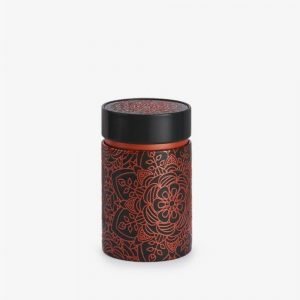 BOITE METAL MANDALA 150G NOIR ET ROUGE