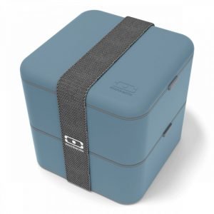 MB SQUARE - BLEU DENIM ET BLANC