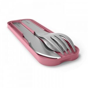 MB Pocket rose Blush - Le set de couverts nomade