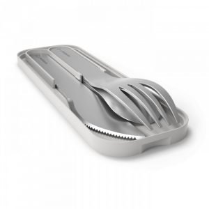 MB Pocket gris Coton - Le set de couverts nomade