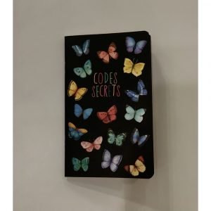 CARNET DE CODES SECRETS 11X18 PAPILLONS