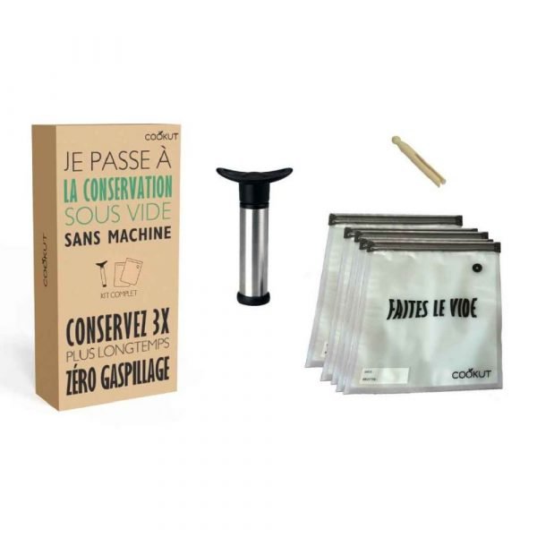 COFFRET DE CONSERVATION SOUS VIDE SANS MACHINE