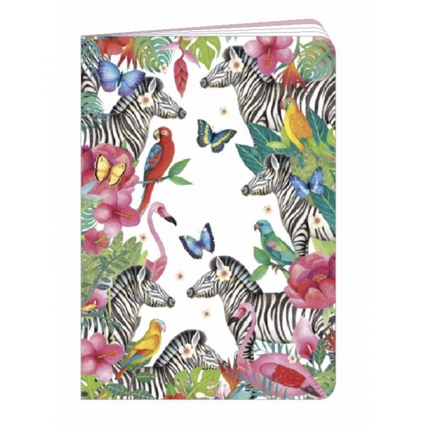 CARNET 10.5X15 ZEBRE OISEAUX