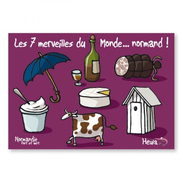 CARTE POSTALE - 7 MERVEILLES DU MONDE