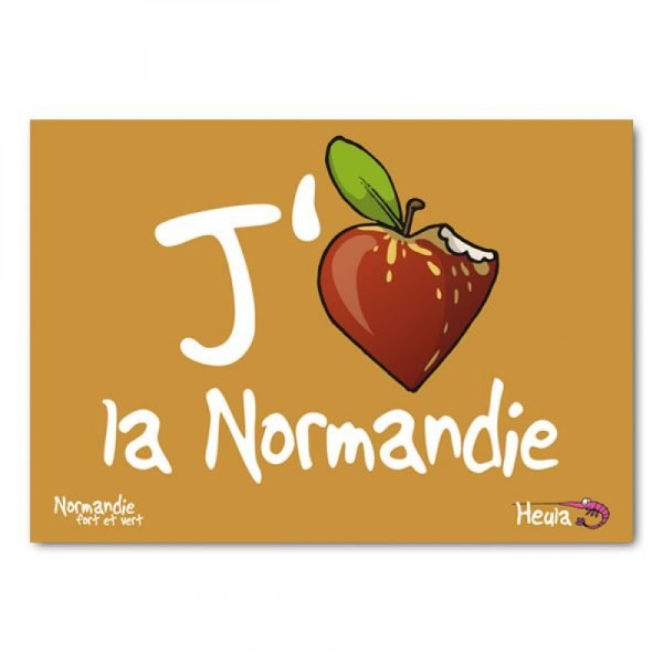 CARTE POSTALE - J'AIME LA NORMANDIE