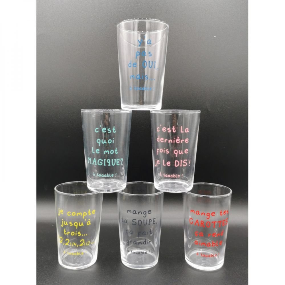 6 VERRES A TABLE !