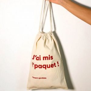 POCHETTE CADEAU RÉUTILISABLE - J'AI MIS L'PAQUET