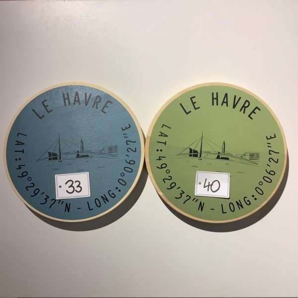 DESSOUS DE PLAT HETRE ROND - COORDONNEES LE HAVRE