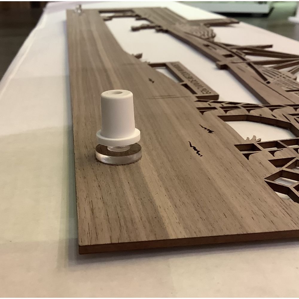 SKYLINE MURALE GAMME BOIS 59,5 cm - LE HAVRE