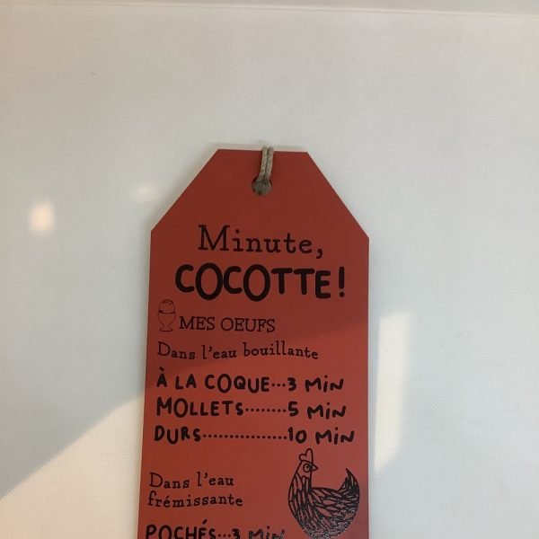 PLAQUE PM - MINUTE COCOTTE