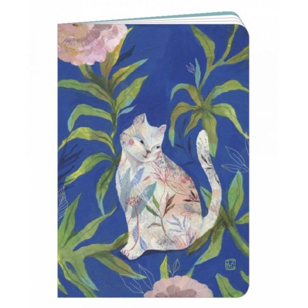 CARNET 10.5X15 CHAT FEUILLE