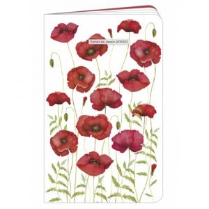 CARNET DE DESSIN 11X18 COQUELICOT