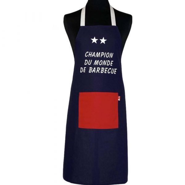 TABLIER - CHAMPION DU MONDE DE BARBECUE - MARINE