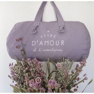 SAC POLOCHON - VIVRE D'AMOUR ET D'AVENTURES - LILAS