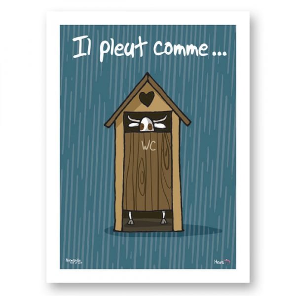 AFFICHE - IL PLEUT COMME...