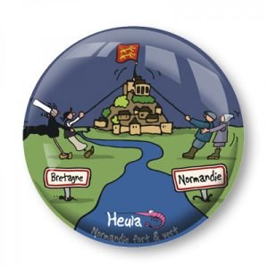 MAGNET EN VERRE - BRETAGNE VS NORMANDIE