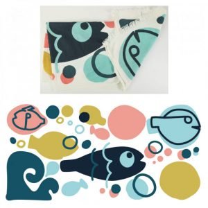 TOUT DOUX 90x180 - BANC DE POISSONS