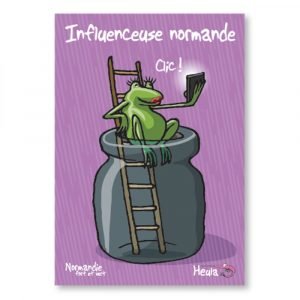CARTE POSTALE - INFLUENCEUSE