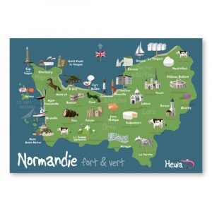 CARTE POSTALE - CARTE NORMANDIE