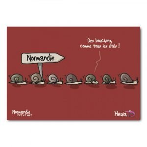 CARTE POSTALE - ESCARGOTS