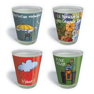 LOT DE 4 VERRES A LIQUEUR / SHOOTER (V4)