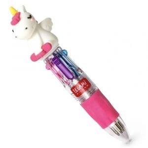 MINI STYLO A BILLE 4 COULEURS - LICORNE