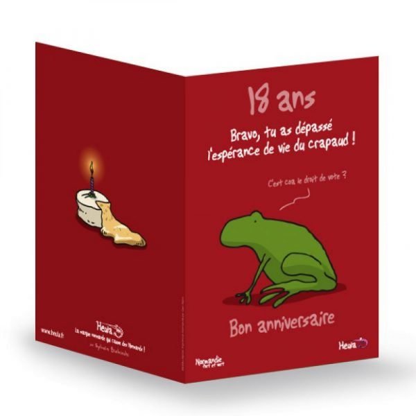 CARTE A SOUHAIT - BON ANNIV 18 ANS
