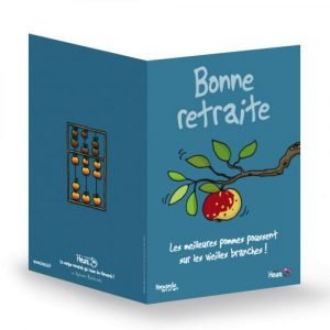 CARTE A SOUHAIT - BONNE RETRAITE POMME