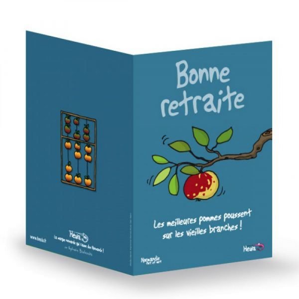 CARTE A SOUHAIT - BONNE RETRAITE POMME