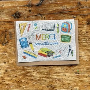 MERCI POUR CETTE ANNÉE FOURNITURES CARTE A PLANTER